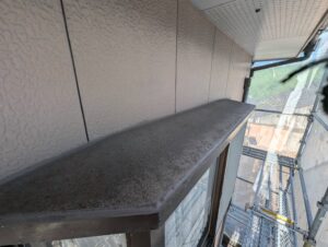 北九州市Y様邸 小庇 錆びと塗膜のはがれ