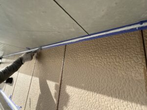 北九州市Y様邸 軒天 コーキング ヘラならし仕上げ